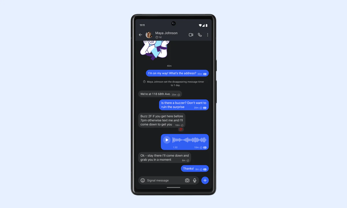 Signal 官方 Android 应用界面